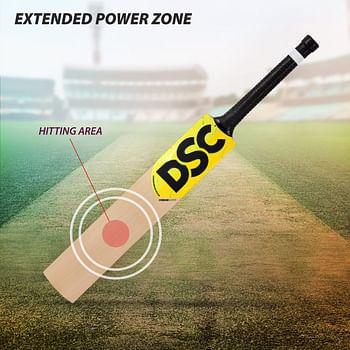 DSC Condor Motion English Willow Cricket Bat For Men and Boys | Ready to Play | Lightweight | Free Cover | Size-5 Multi color