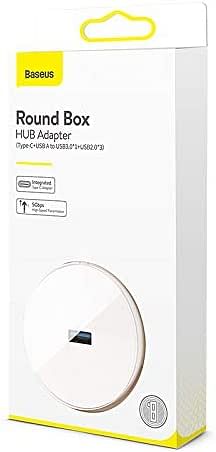 BasEUS Cahub-Ga02 Round Box Hub Adapter1M White