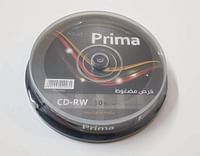 PRIMA CD-RW 80MIN 700MB 4X-12X PACK OF 10 (PR-CD-RW10) Multicolor