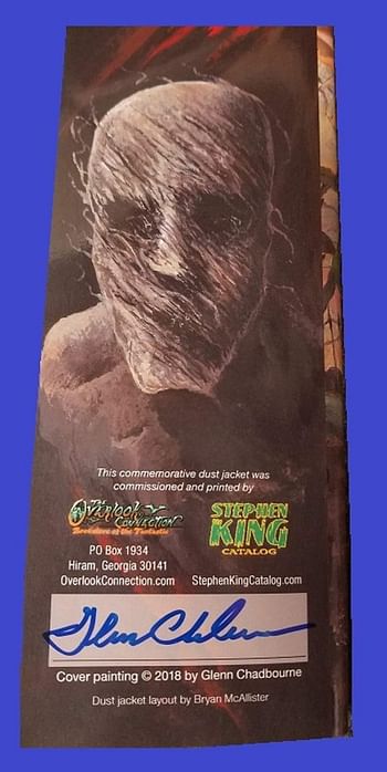 STEPHEN KING NEW COVER SERIES No. 29 THE OUTSIDER ( Cover only, Artist Signed )/Paperback/Multicolour