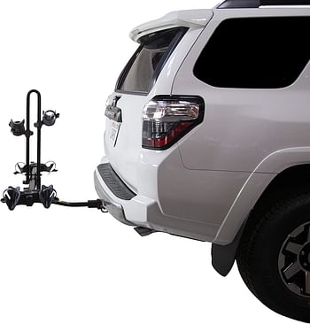 Saris Freedom Bike Rack and Spare Tire Compatible Rack, Universal Hitch, 2 or 4 Bicycle Carrier Options, Protective Rubber Holders, Adjustable to Bike Frame