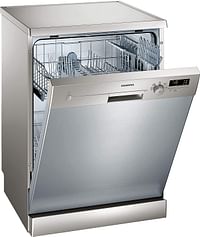 Siemens 5 Programs 12 Place Settings, Free Standing Dishwasher, Silver -Sn25D800Gc