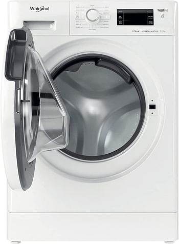 Whirlpool Freestanding Washer Dryer, 8/ 6 kg, White - FWDG86148WGCC