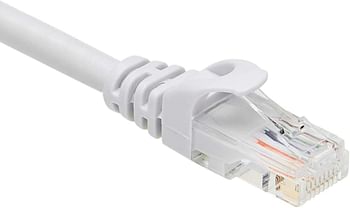 Basics Snagless Rj45 Cat-6 Ethernet Patch Internet Cable - 15-Foot, White, 5-Pack white