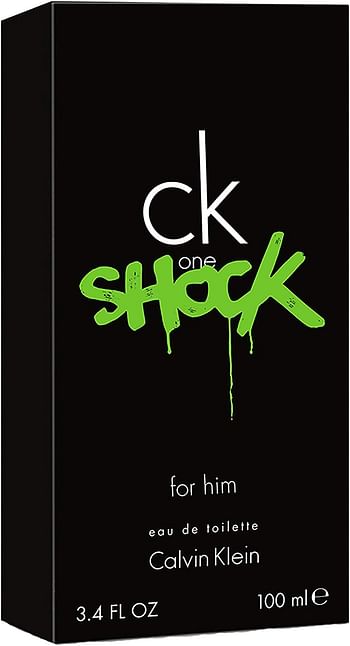Ck One Shock By Calvin Klein For Men Eau De Toilette, 100Ml Multicolor