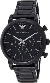 Emporio Armani Men Watch Ar1895, Black Stainless Steel, Bracelet