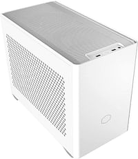 Cooler Master Nr200 White Sff Small Form Factor Mini-Itx Case With Vented Panel, Triple-Slot Gpu, Tool-Free And 360 Degree Accessibility, Without Pci Riser