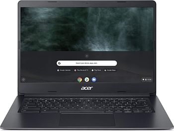Acer Chromebook C933، Celeron N4120، 8G DDR4، 64G Emmmc، Intel® Uhd Graphics 600، 14 بوصة HD 1366 X 768 وضوح Acer Comyfyview™ Led-Backlit Tft Lcd, Chrome Os, Charcoal Black