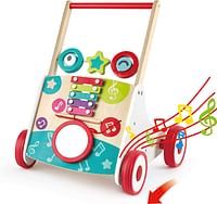 Hape My First Musical Walker, Learning Walker, Push And Pull Toy, Multicolor, E0383, My First Musical Walker
