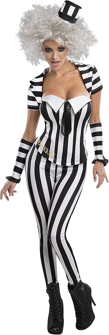 Secret Wishes Womens Beetlejuice Corset Style Costume Secret Wishes Womens Beetlejuice Corset Style Costume