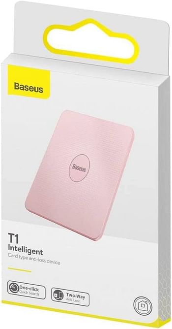 Baseus Intelligent T1 Cardtype Anti-Loss Device Pink /One Size