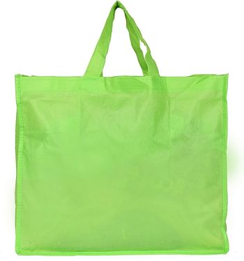Fun Homes Shopping Grocery Bags Foldable, Washable Grocery Tote Bag With One Small Pocket, Eco-Friendly Purse Bag Fits In Pocket Waterproof & Lightweight (Set Of 3,Green)