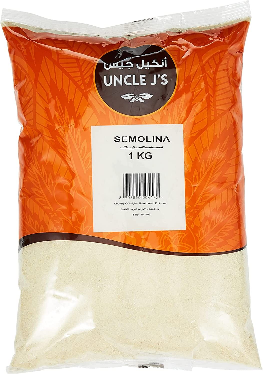 Uncle J's Semolina, 1 kg MultiColor