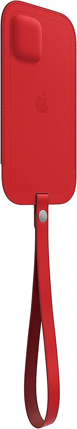 Apple Leather Sleeve with MagSafe (for iPhone 12 mini) -  Red