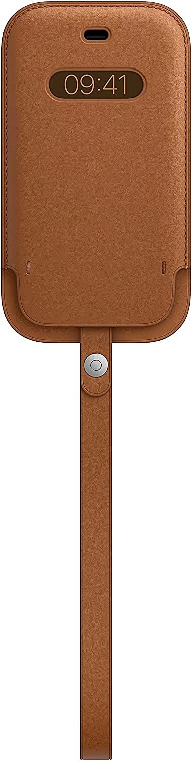 Apple Leather Sleeve with MagSafe (for iPhone 12 mini) - Saddle Brown