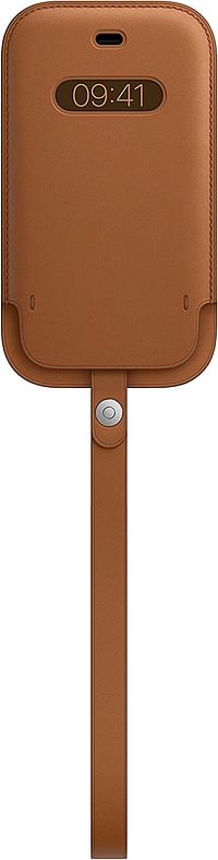 Apple Leather Sleeve with MagSafe (for iPhone 12 mini) - Saddle Brown