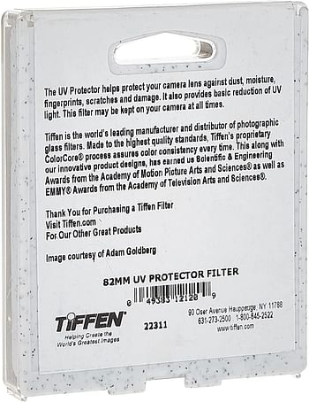 Tiffen 82Uvp 82Mm Uv Protection Filter 82mm - Black