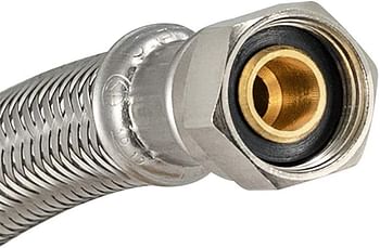 Eastman 48302 60-Inch Length Flexible Faucet Connector, Braided Stainless Steel Supply Hose Line, 1/2-inch FIP x 3/8-inch Compression Inlet