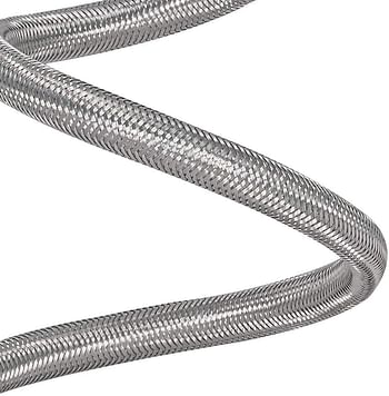 Eastman 48302 60-Inch Length Flexible Faucet Connector, Braided Stainless Steel Supply Hose Line, 1/2-inch FIP x 3/8-inch Compression Inlet 60 Inch 12 Inch Silver