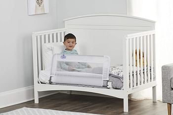 Regalo Swing Down Crib Rail, With Reinforced Anchor Safety System White/12 to 56 Month