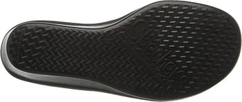 Skechers Women's Rumblers Sci-fi Wedge Sandal/Black/38 EU Wide