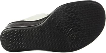 Skechers Women's Rumblers Sci-fi Wedge Sandal/Black/38 EU Wide