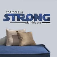 Roommates Star Wars Classic The Force Is Strong Quote Wall Decal, Multi-Colour, RMK3077SCS
