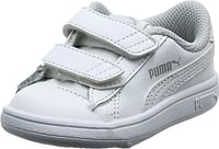 PUMA Smash v2 L V Inf Unisex Child Sneakers/Puma White-Puma White/40.5 EU