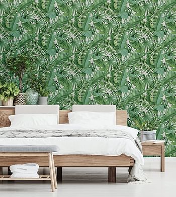 NuWallpaper NU2906 Maui Peel and Stick Wallpaper, Green