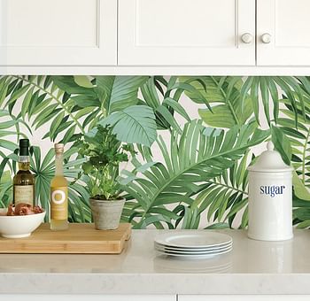 NuWallpaper NU2906 Maui Peel and Stick Wallpaper, Green