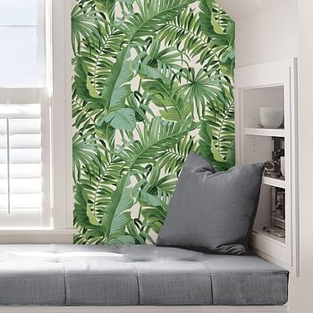 NuWallpaper NU2906 Maui Peel and Stick Wallpaper, Green