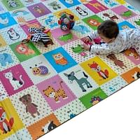 Mumfactory play mat | floor mat | baby play mat | playmat | Extra Thickness (Garden/Animals)