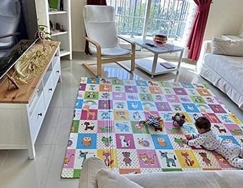 Mumfactory play mat | floor mat | baby play mat | playmat | Extra Thickness (Garden/Animals)