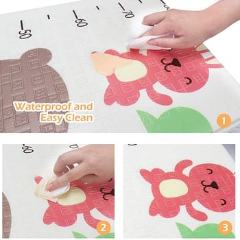 Mumfactory play mat | floor mat | baby play mat | playmat | Extra Thickness (Garden/Animals)