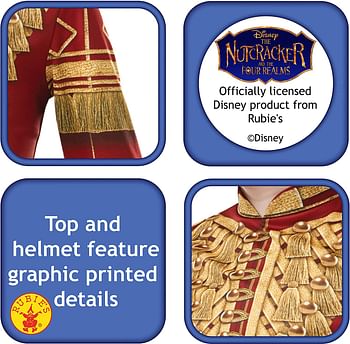 Rubie'S Official Disney The Nutcracker Prince Phillip Solider Childs Costume, Large MultiColor