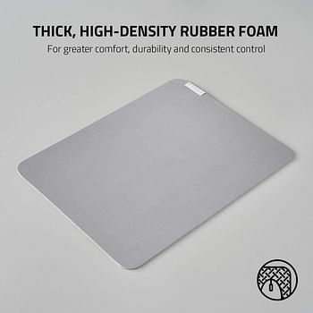 Razer Pro Glide Soft MoUSe Mat For Office Comfort And Productivity (Textured Fabric Surface, Non-Slip) - White - Rz02-03331500-R3M1