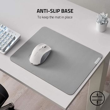 Razer Pro Glide Soft MoUSe Mat For Office Comfort And Productivity (Textured Fabric Surface, Non-Slip) - White - Rz02-03331500-R3M1