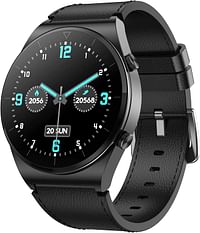 G-Tab GT3 Smart Watch with Bluetooth Calling Large Battery Heart Rate Sleep Blood Pressure and Exercise Monitoring, Sports (Black)