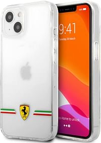 Ferrari Transparent Case Italia Wings Print Logo For iPhone 13 Mini 5.4" Transparent, FEHCP13SKWIT, Mobile Case