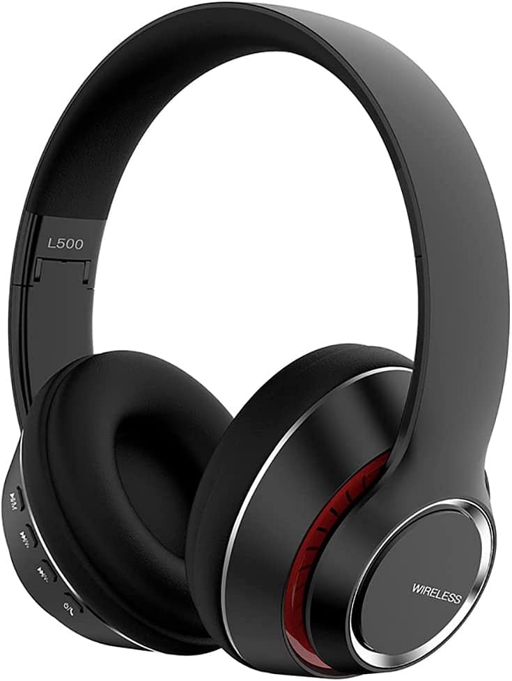 Sky-Touch Wireless Headphones Noise Cancelling Bluetooth 5.0 Over-Ear Headphone Pure Sound For Mobile Phones Tablets Laptops Black Universal