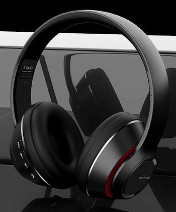 Sky-Touch Wireless Headphones Noise Cancelling Bluetooth 5.0 Over-Ear Headphone Pure Sound For Mobile Phones Tablets Laptops Black Universal