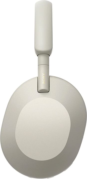 Sony WH 1000XM5 Noise Cancelling Wireless Headphones 30 hours battery life Over ear style Optimised for Alexa and the Google Assistant with built in mic for phone calls, Silver