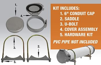 Buyers Products Cc600 Pvc Conduit Carrier Kit, 6 Inch Diameter , White