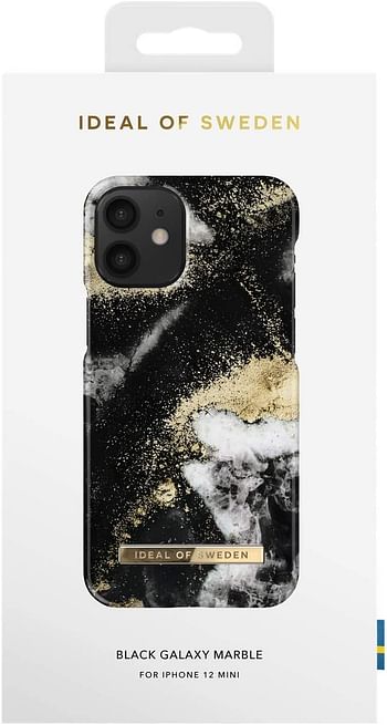 IDEAL OF SWEDEN iPhone 12 Mini (Black Galaxy Marble)