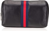حقيبة يد رجالي 34 من امار دياب مع شريط أحمر، أسود، مقاس واحد, أسود, One Size, الغربي