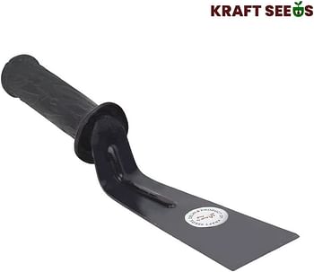 Kraft Seeds Quality Hand Trowel - 3 Inches (Durable Iron Head, Comfortable Grip Handle) | Garden Trowel | Gardening Tool | Hand Trowel | Khurpi, Khurpa , /Black/One Size
