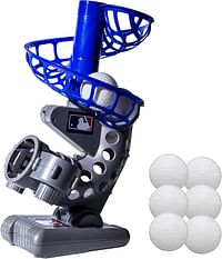 الة كرة القاعدة الالكترونية ام ال بي من فرانكلين سبورتس - الارتفاع قابل للتعديل - كرات لعب كل 7 ثوان - تتضمن 6 كرات بيسبول بلاستيكية