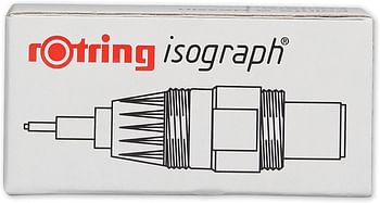 Rotring Isograph Technical Drawing Pen, Replacement Nibs.18 mm Replacement Nibs standard packaging/0.18 mm