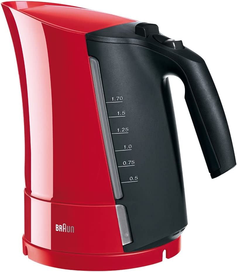 Braun Tea Kettle, Red, 1.6L, WK300