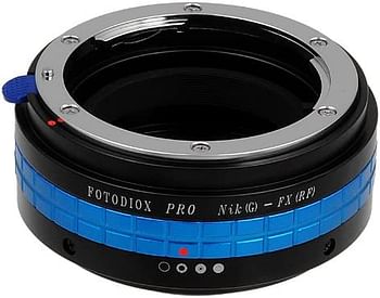 Fotodiox Pro Lens Mount Adapter - Nikon Nikkor F Mount G-Type D/Slr Lens To Fujifilm X-Series Mirrorless Camera Body, With Built-In Aperture Control Dial